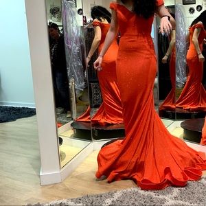 Orange Prom Dress